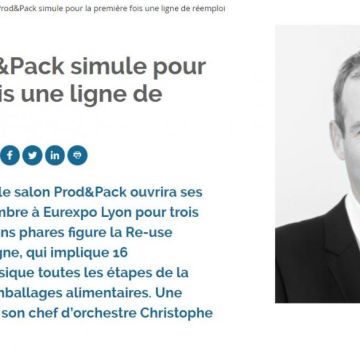 Interview sur la reuse packaging line sur le salon prod&pack (Process alimentaire)